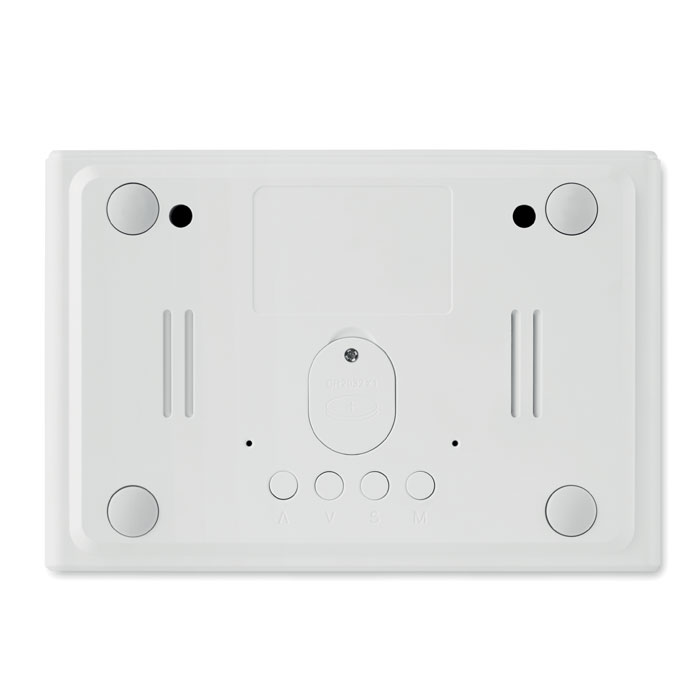 Часы с беспроводной зарядкой, белый-7