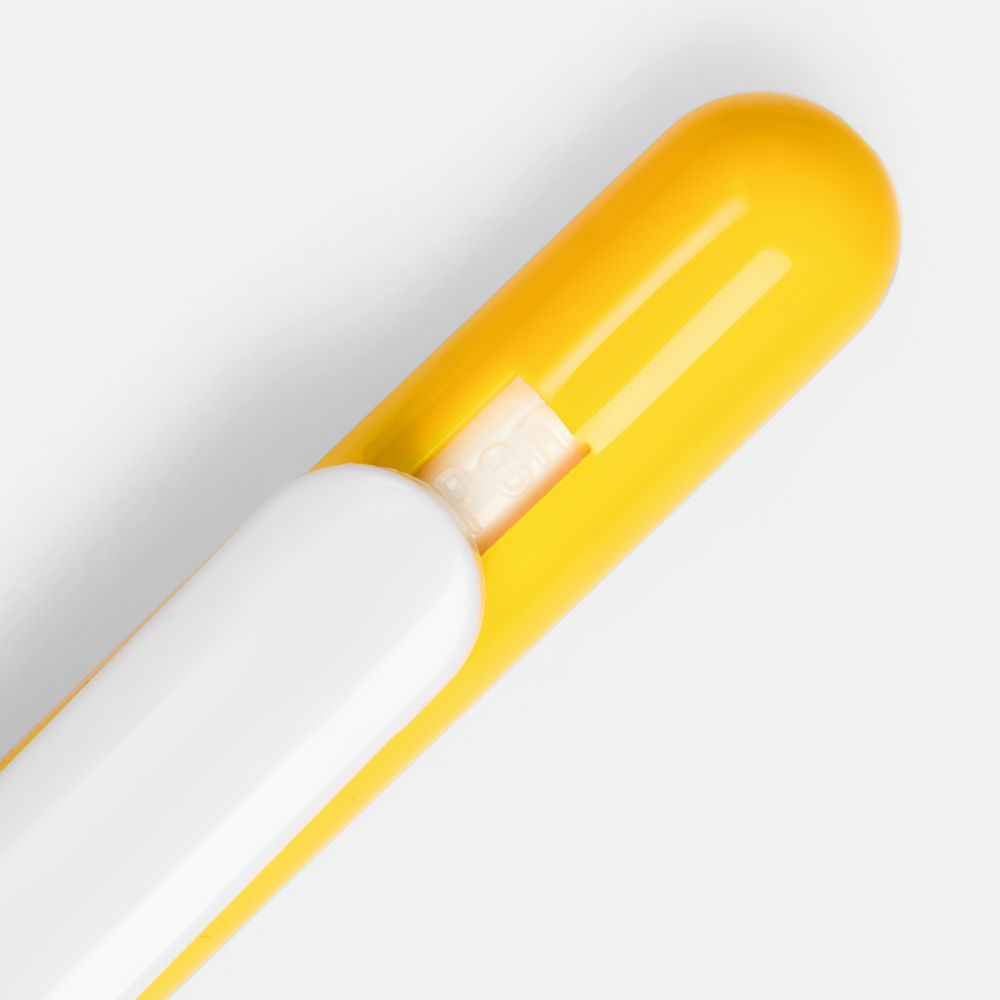 Ручка шариковая Swiper, желтая с белым-1