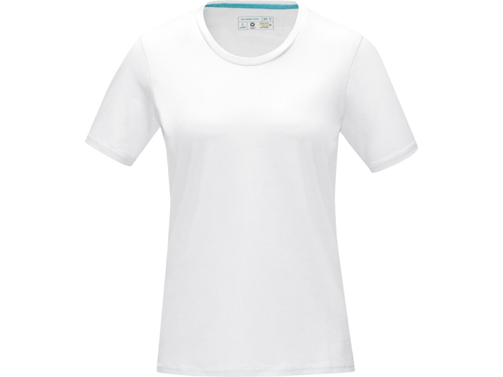 Женская футболка Azurite с коротким рукавом, изготовленная из натуральных материалов, белый-1