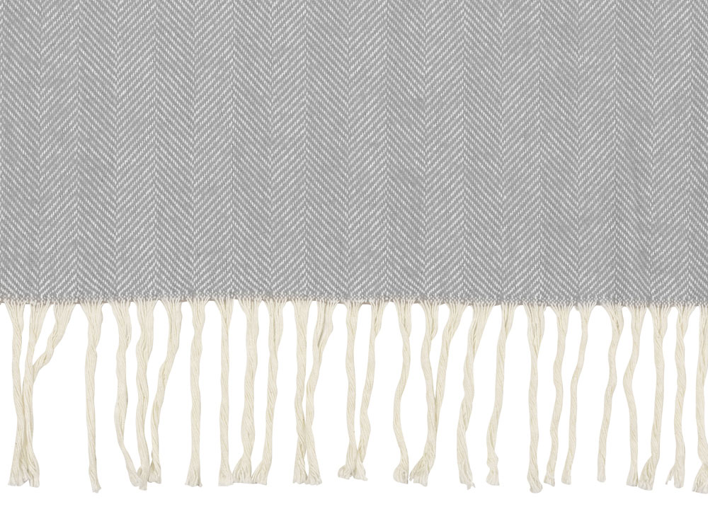 Плед Ёлочка 150х180 см. ПРЕМИУМ (серый однотонное)-4