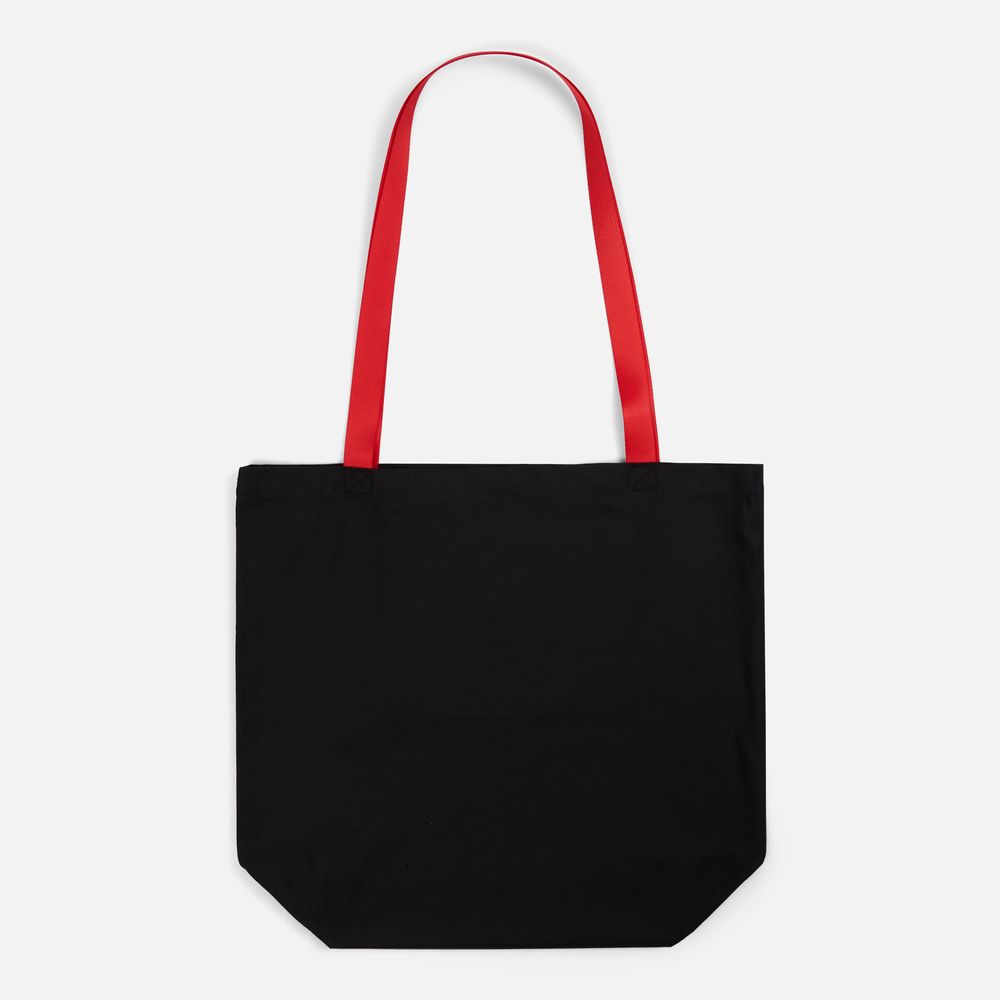 Шопер B5, черный с красными ручками-1