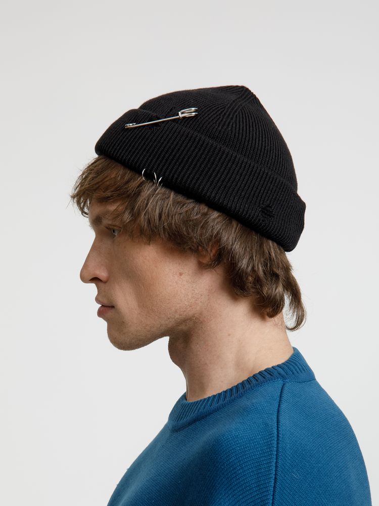 Шапка Pricker, черная-4