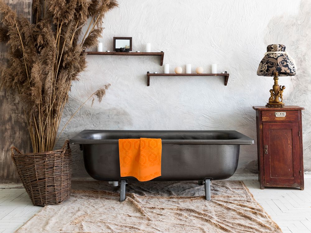 Полотенце Velin, большое, оранжевое-2