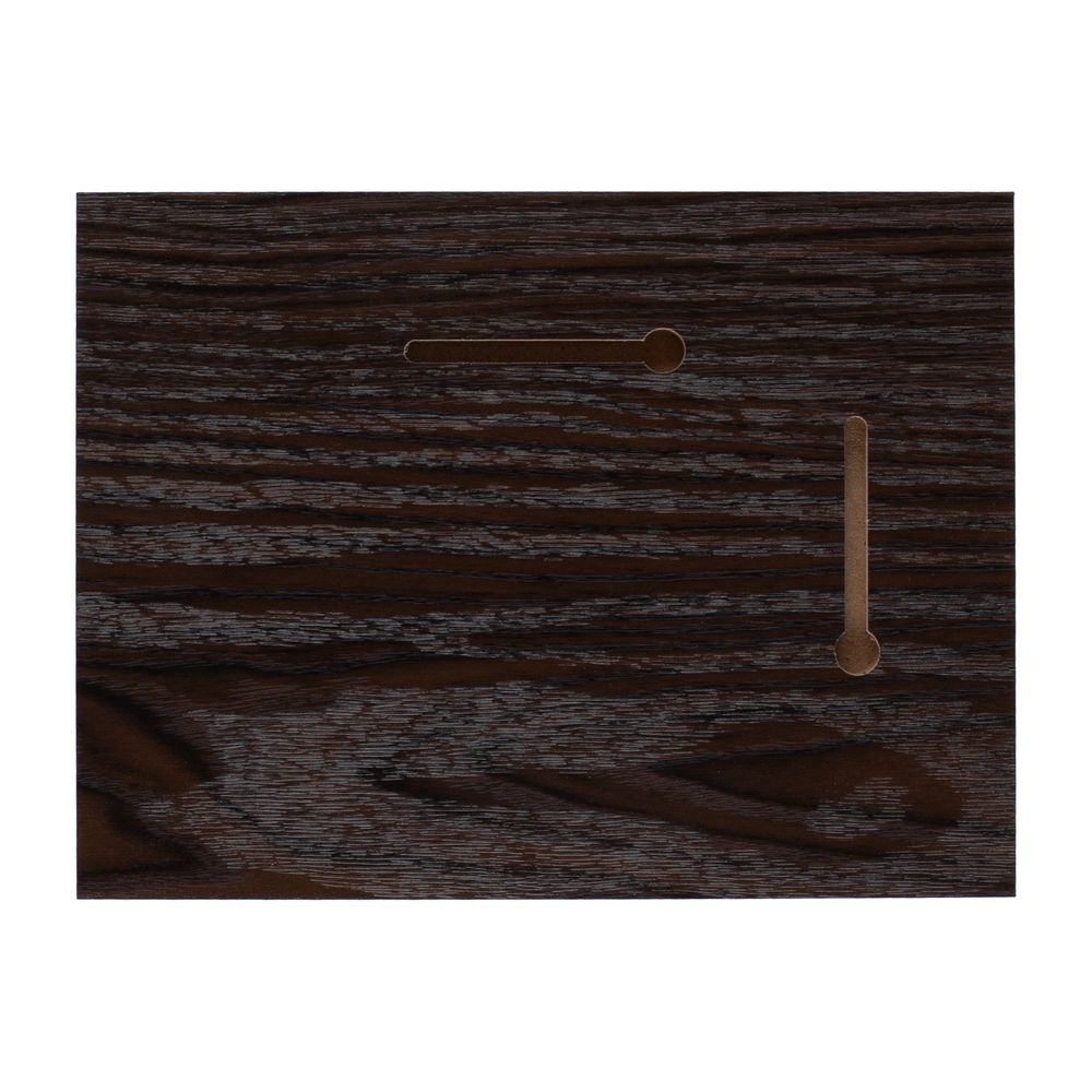 Плакетка Plaque, малая, венге с серебристой пластиной-2