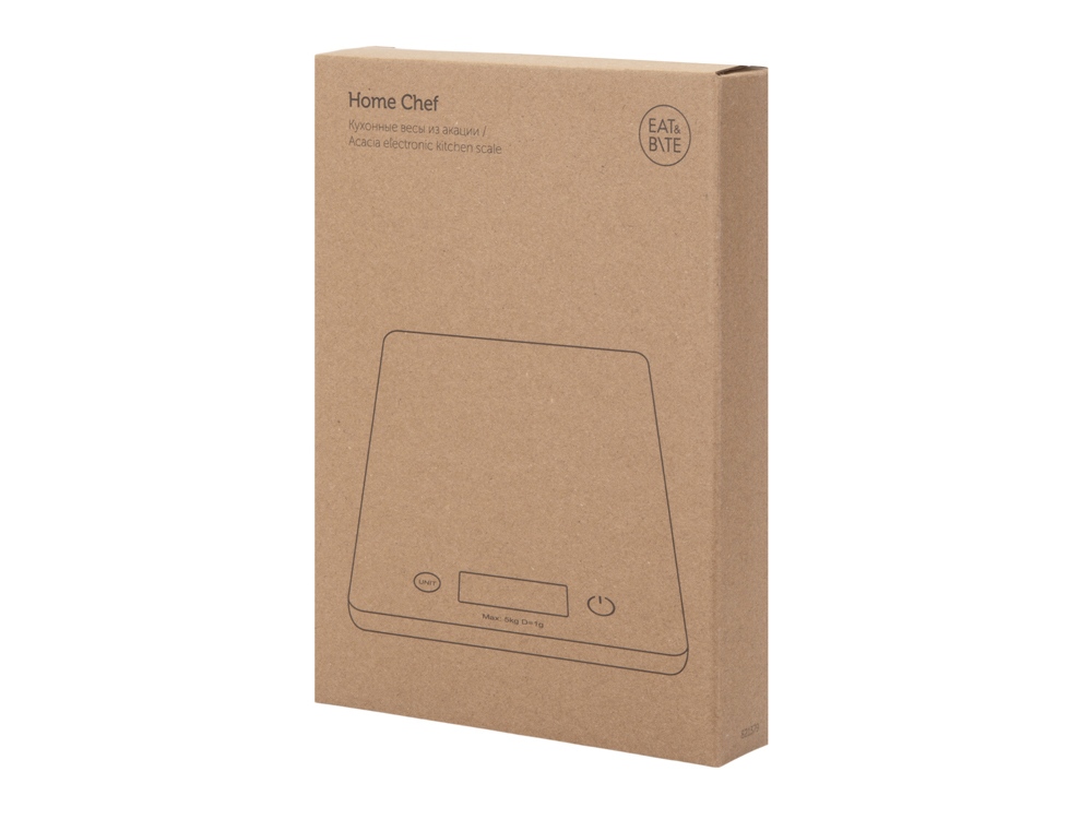 Кухонные весы из акации Home Chef-6