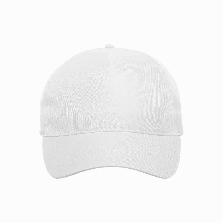 Бейсболка RECY FIVE, 5 клиньев, застежка-липучка, белый-5
