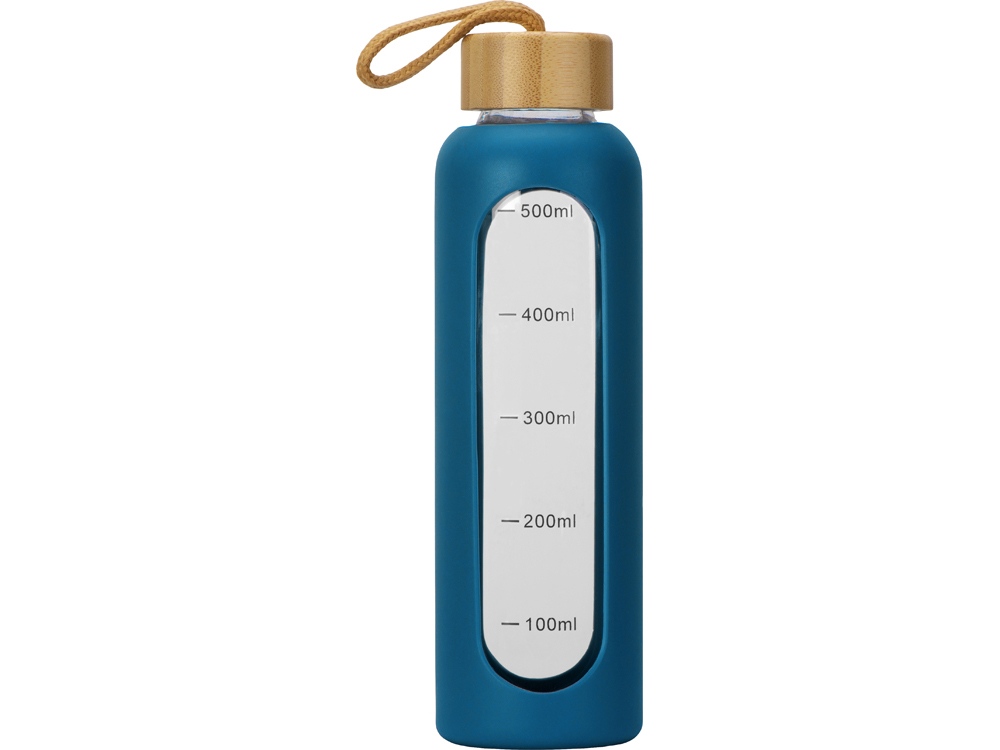 Бутылка из боросиликатного стекла Hangy, 550 мл, индиго-2