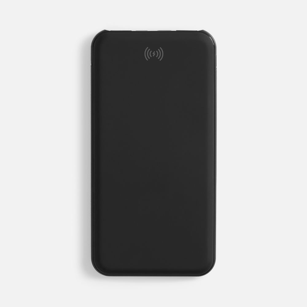 Аккумулятор с беспроводной зарядкой All Day Wireless, 10000 мАч, черный-1