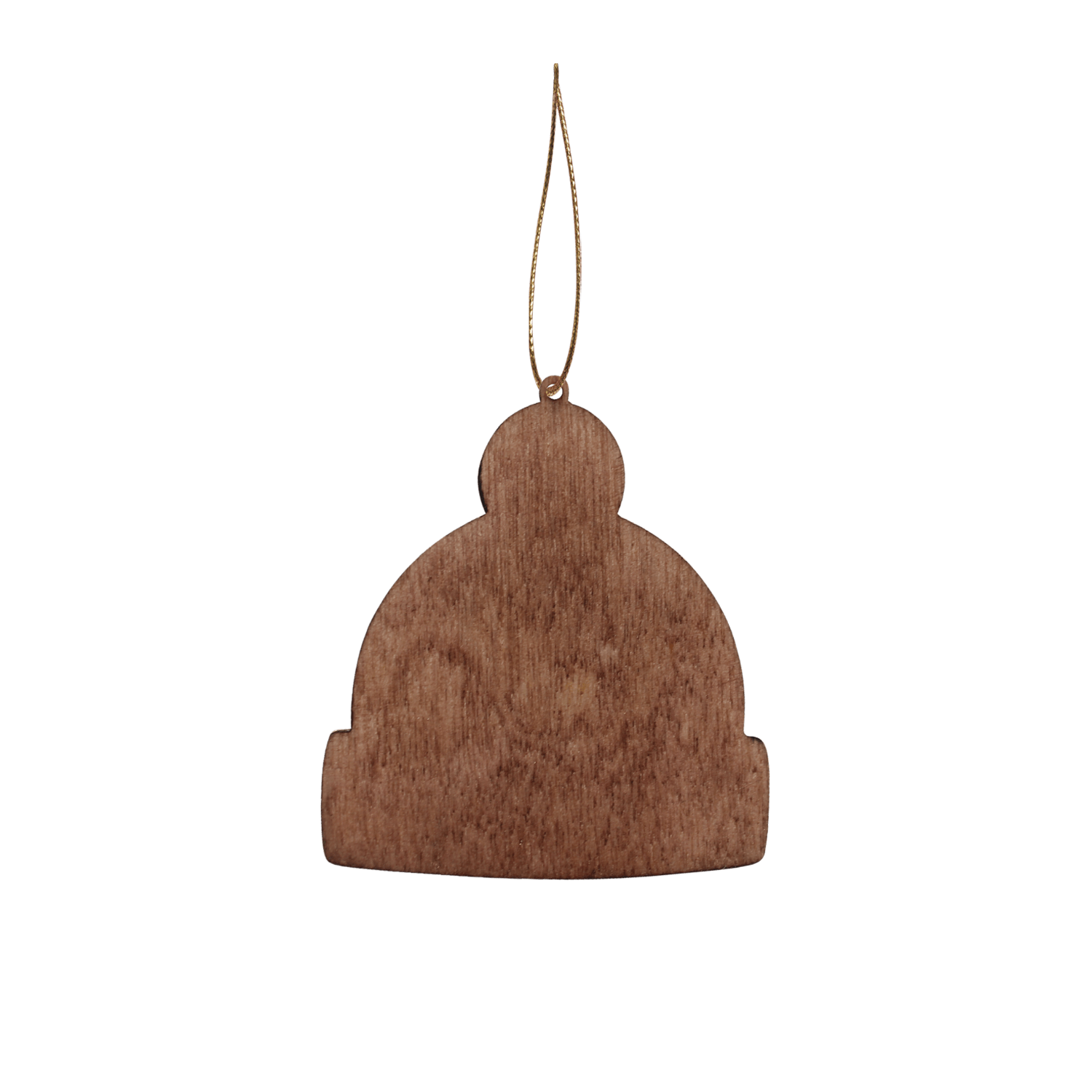 Ёлочная игрушка Шапочка (белый с золотым )-1