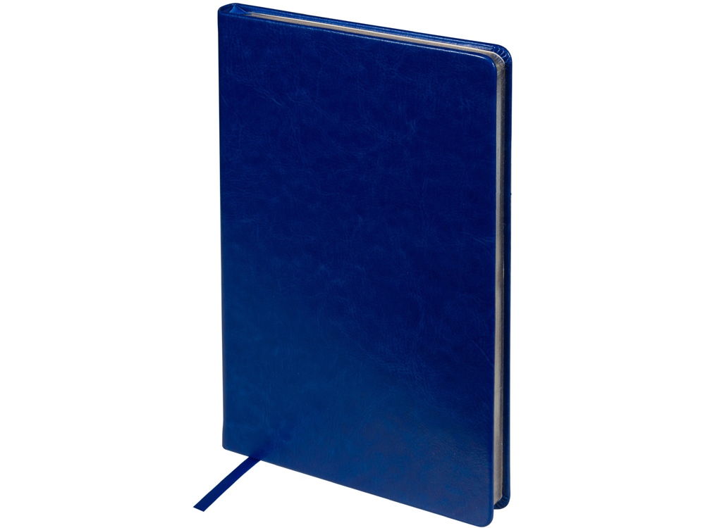 Ежедневник недатированный А5 Megapolis Nebraska, ярко-синий с серебристым обрезом-0