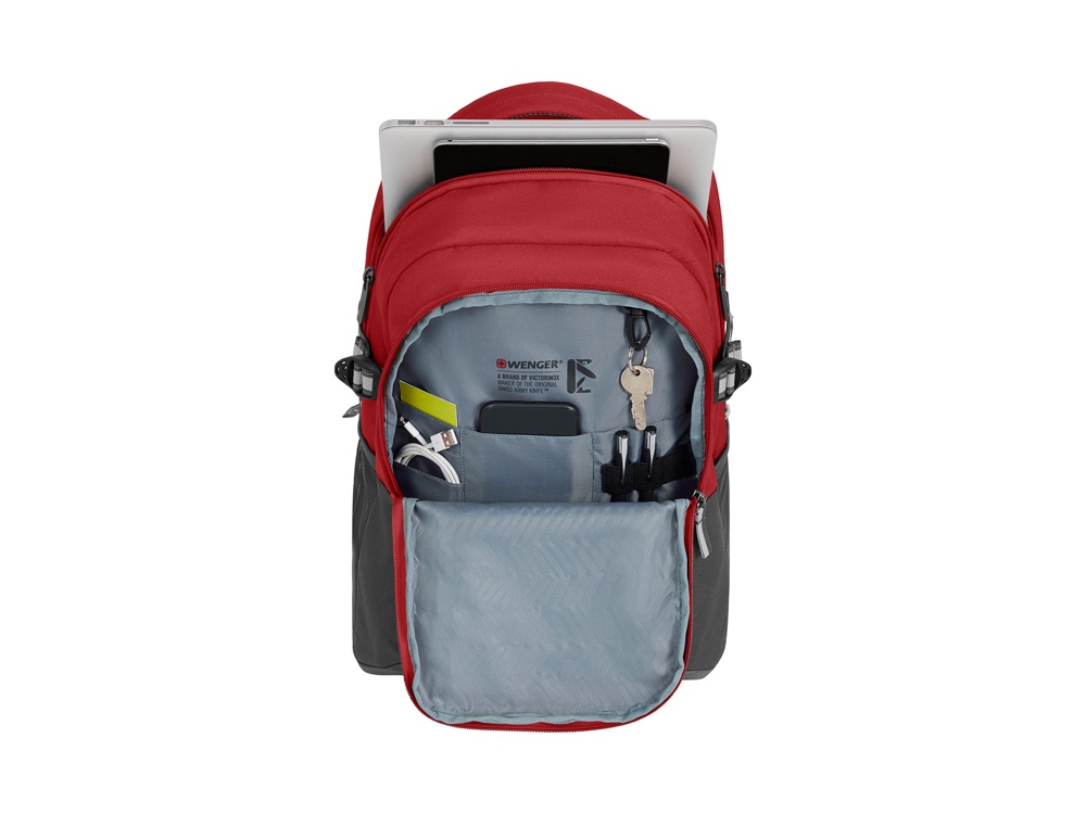 Рюкзак WENGER NEXT Ryde 16, красный/антрацит, переработанный ПЭТ/Полиэстер, 32х21х47 см, 26 л.-4