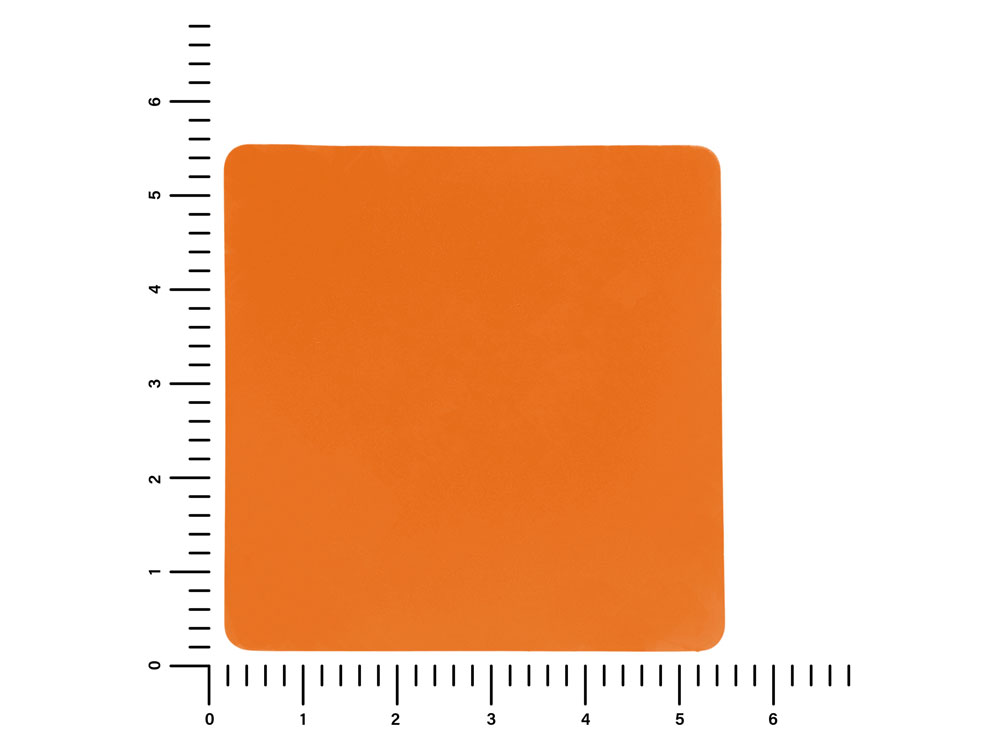 ПАТЧ КВАДРАТ soft-touch (оранжевый ) 5,5 х 5,5 см-1