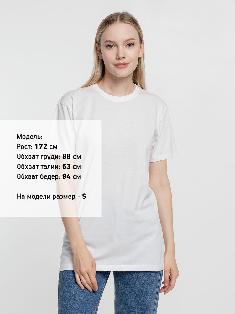 Футболка унисекс T-Bolka 160, белая (теплый оттенок)-3