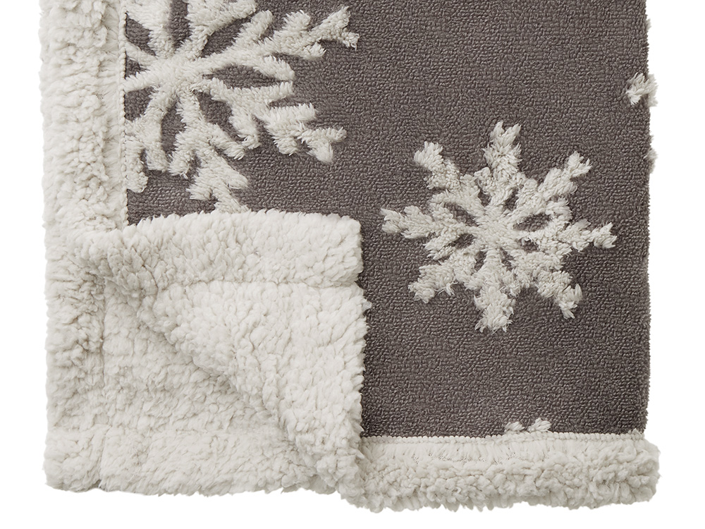 Плед Snowflake новогодний-3
