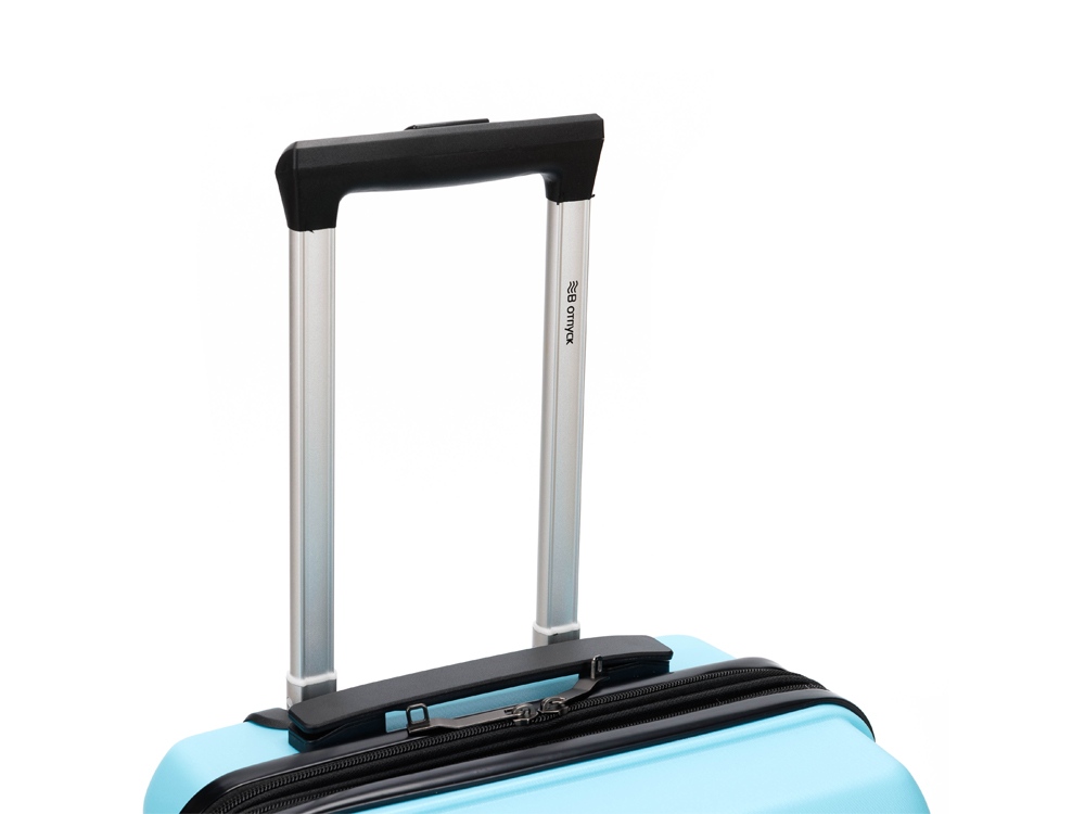 Чемодан TORBER В Отпуск, бирюзовый, полипропилен, 33 х 22 х 53 см, 35 л-4