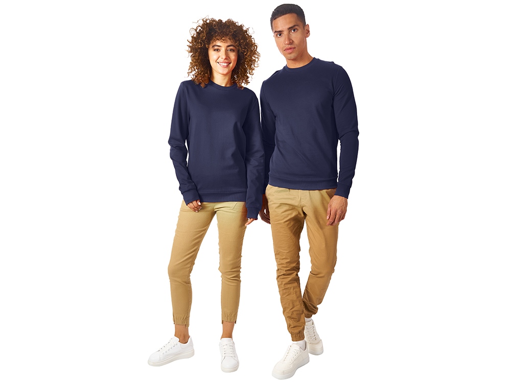 Свитшот Motion унисекс с начесом, нэви-5