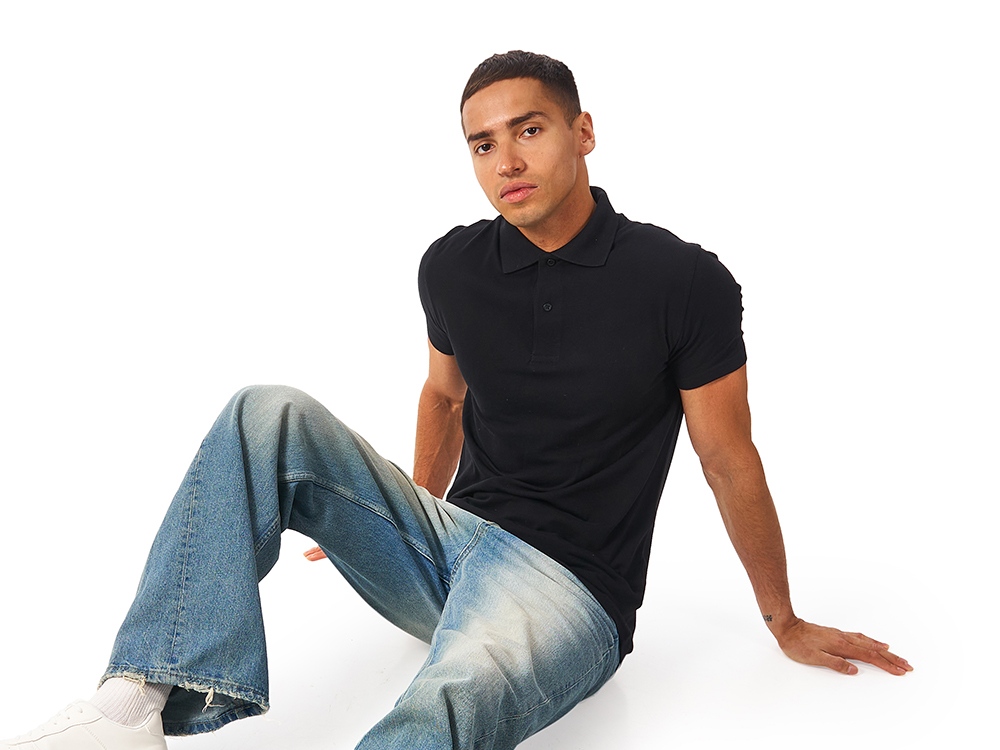 Рубашка поло First 2.0 мужская, черный-1