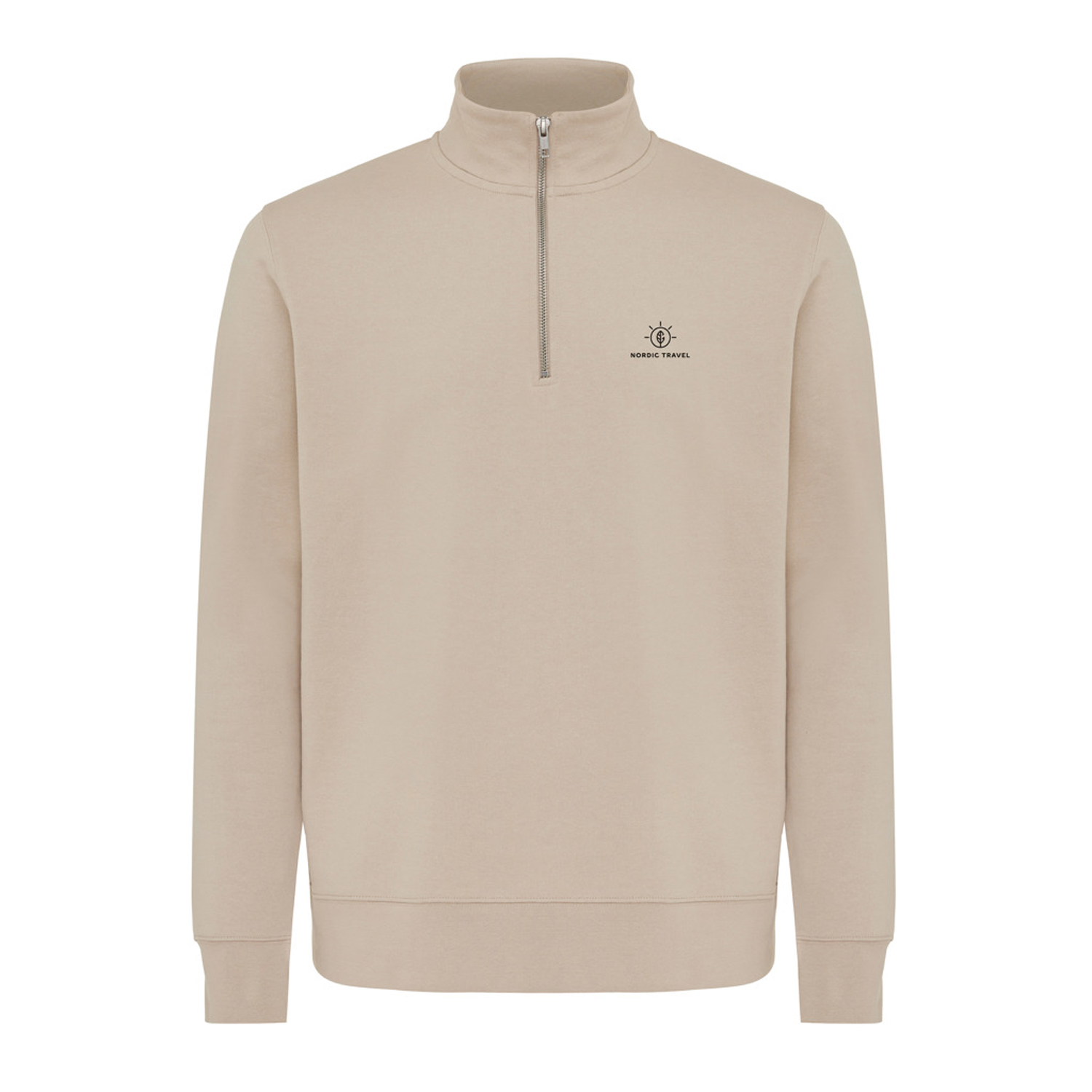 Свитшот на молнии Iqoniq Elgon из переработанного хлопка, 300 г/м²-3