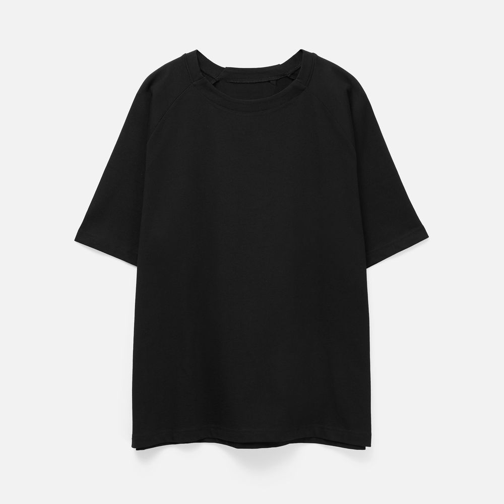 Футболка оверсайз унисекс Avenu, черная-2