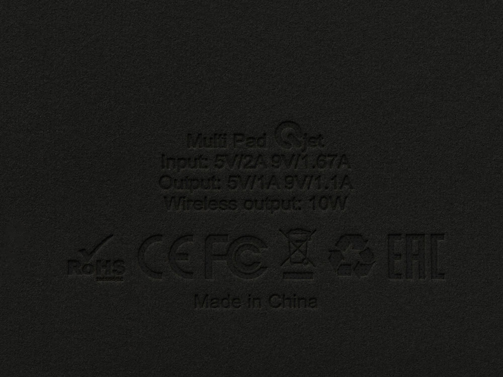 Многофункциональный коврик для мыши Multi Pad с беспроводной зарядкой и LCD экраном, 10 Вт, черный-10