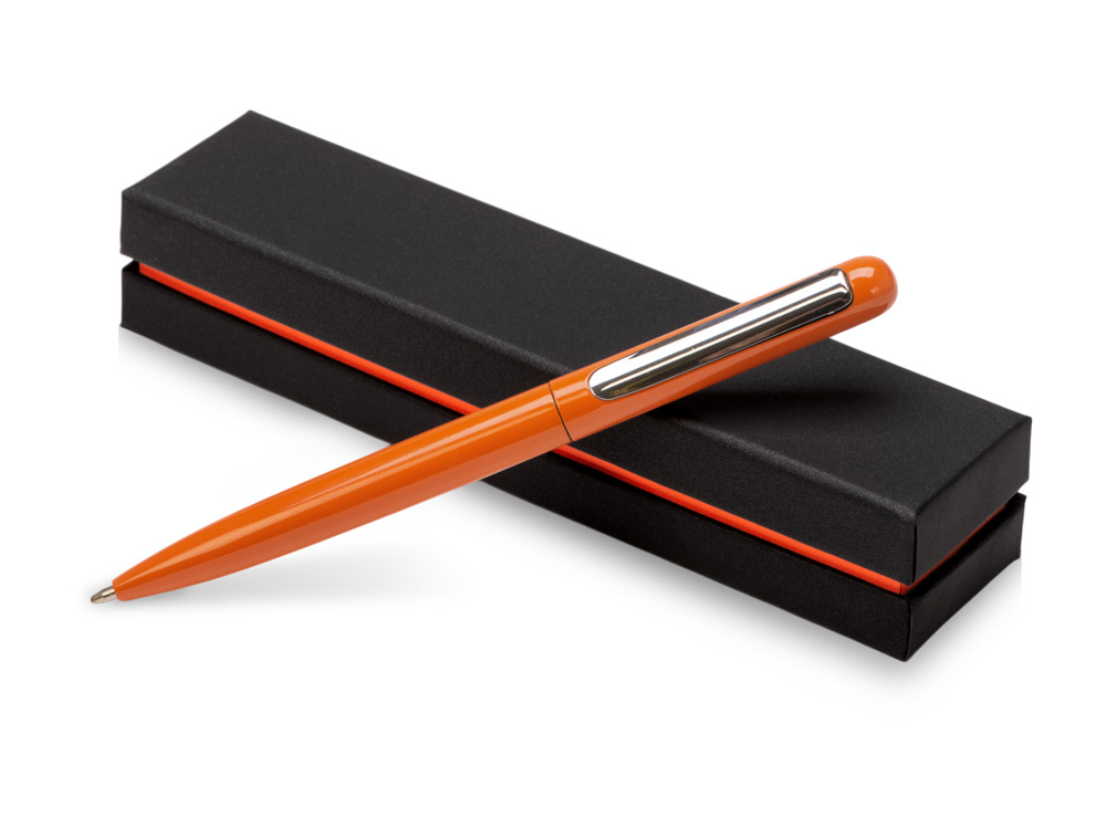 Ручка в футляре Blooming Skate, оранжевый-0