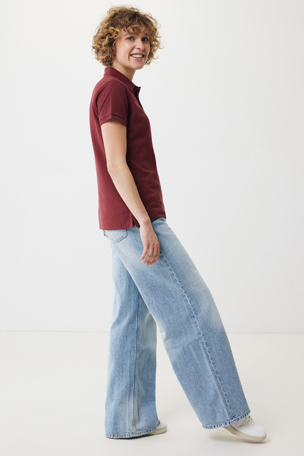 Женская рубашка поло Iqoniq Yosemite из переработанного хлопка-пике, унисекс, 220 г/м²-5