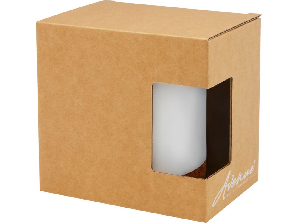 Neiva Керамическая кружка объемом 425 мл с пробковым основанием, белый-4