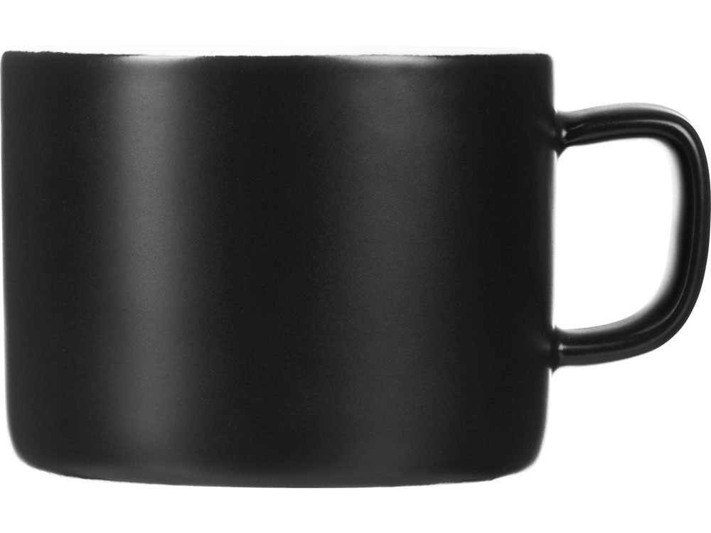 Чайная пара Brighton : блюдце овальное, чашка, коробка, черный-1