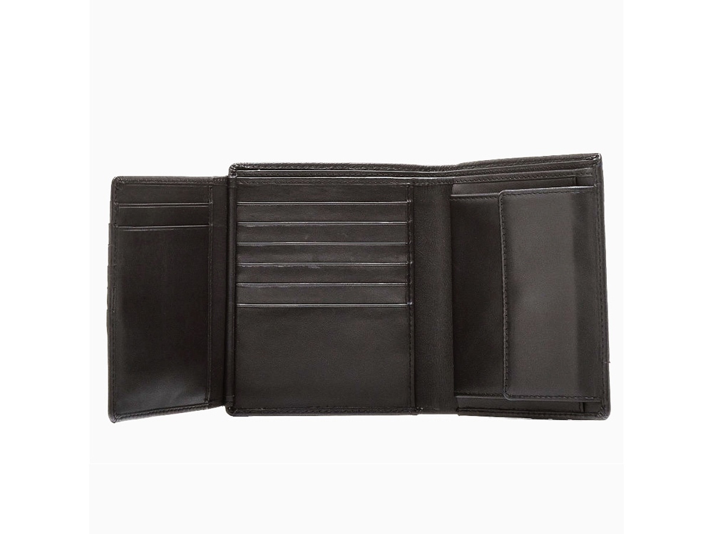 Портмоне BUGATTI АТЛАНТА | ATLANTA, чёрное, натуральная воловья кожа, 10,5х2х12,5 см-4