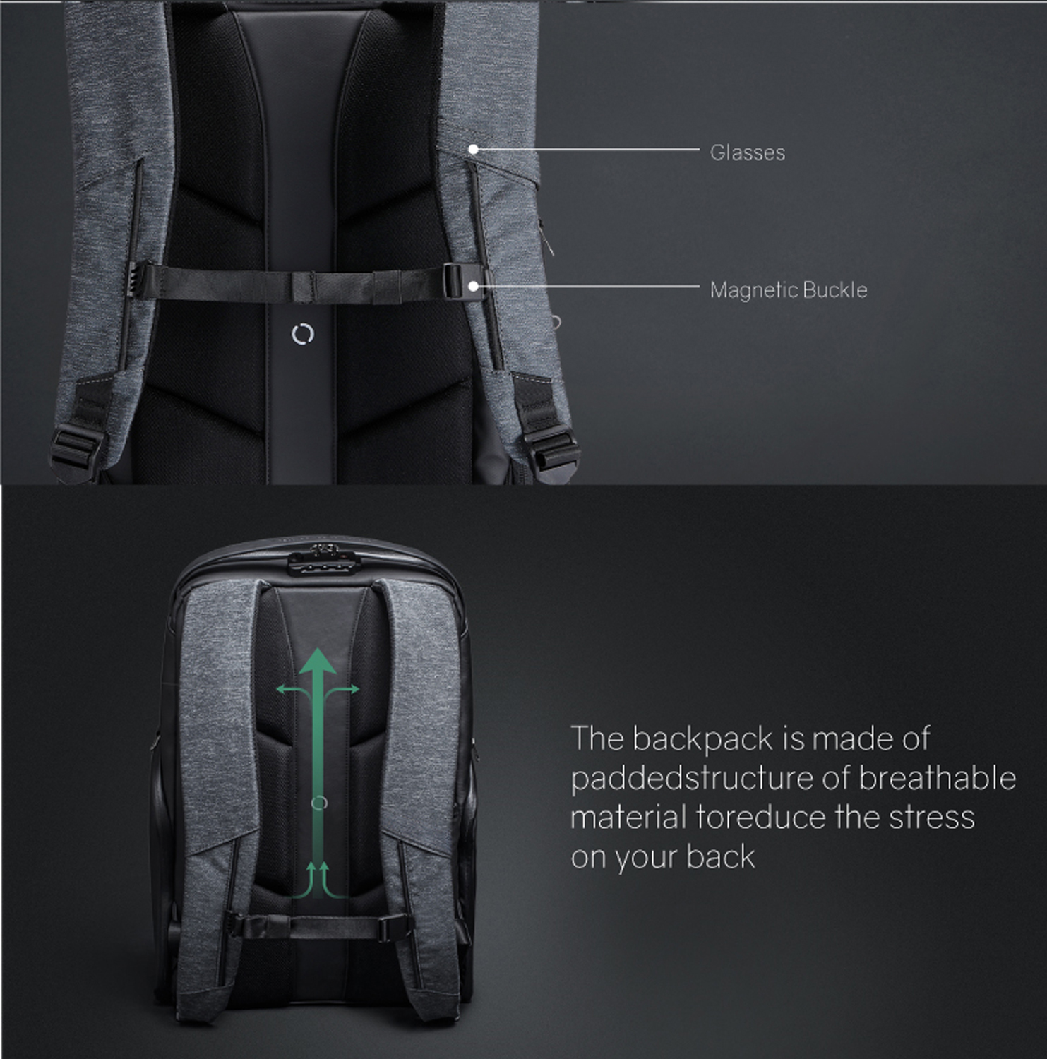 Рюкзак KORIN FlexPack Pro 47х34х18 см, темно-серый-18
