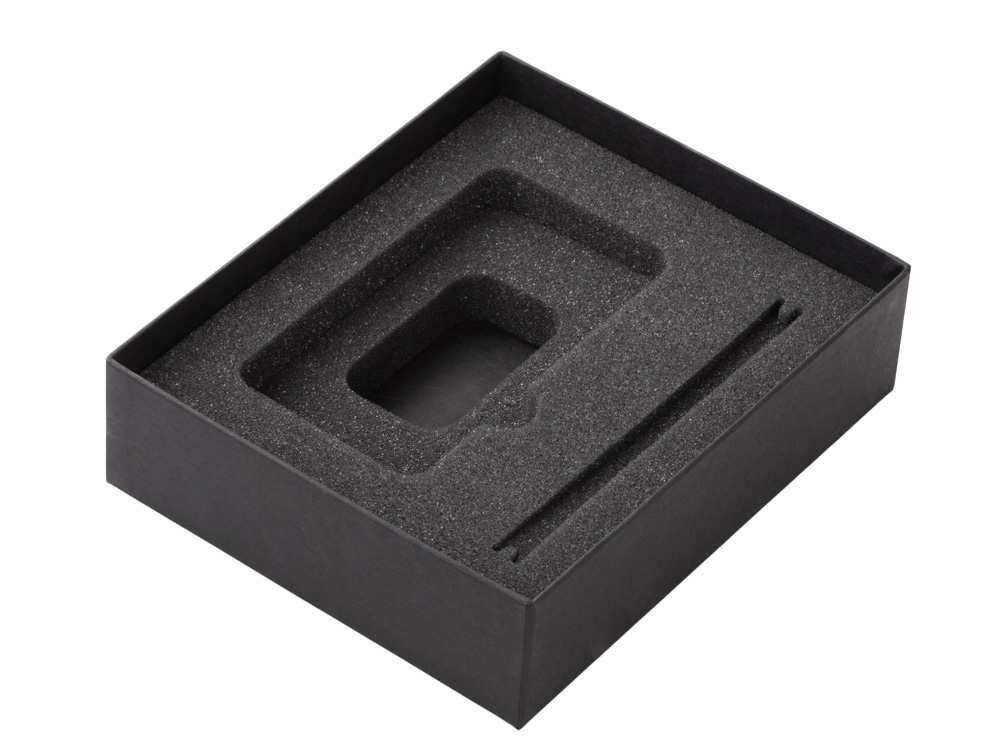 Подарочный набор c пластиковой ручкой, повербанком С1, 5000 mAh, фиолетовый-4