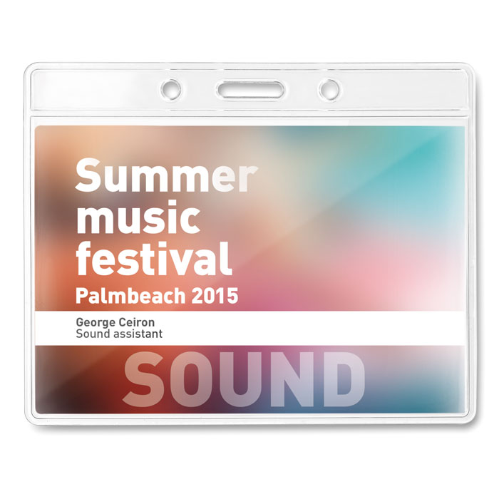 Бейдж, прозрачный-2