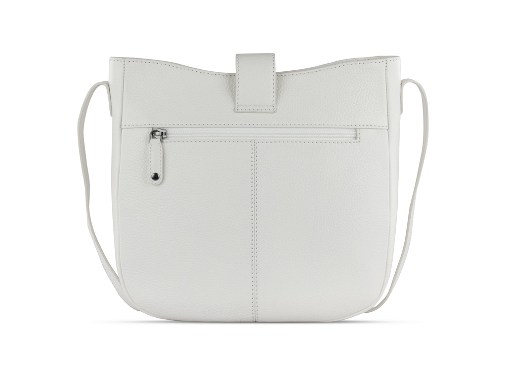 Сумка женская BUGATTI Elsa, белая, воловья кожа/полиэстер, 29х8х27 см-6