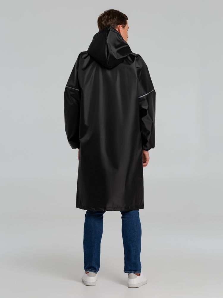 Дождевик со светоотражающими элементами Rainman Blink, черный-4