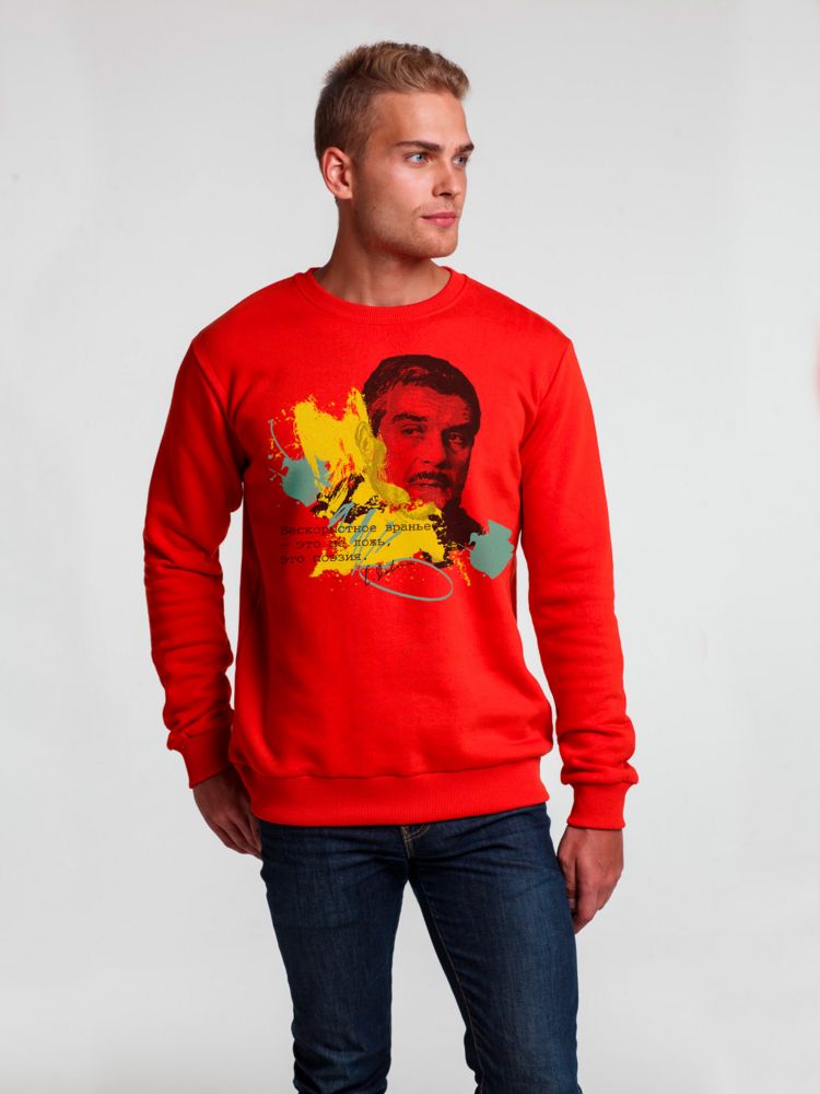 Толстовка «Цитаты. Довлатов. Вранье», красная-1
