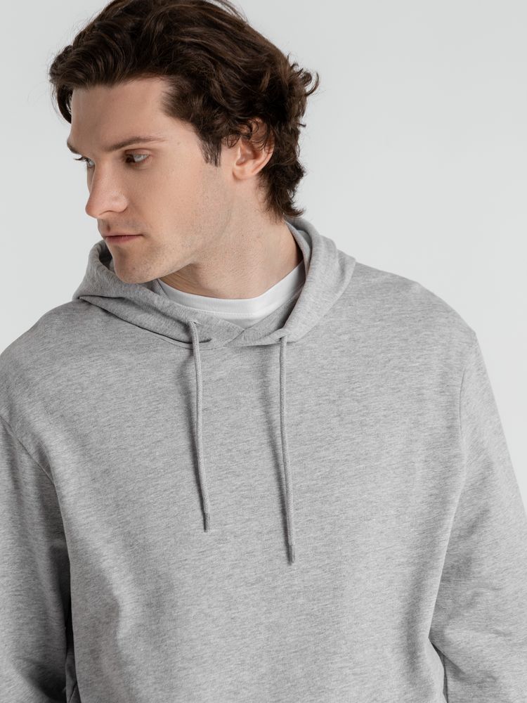 Толстовка с капюшоном унисекс Hoodie, серый меланж-7