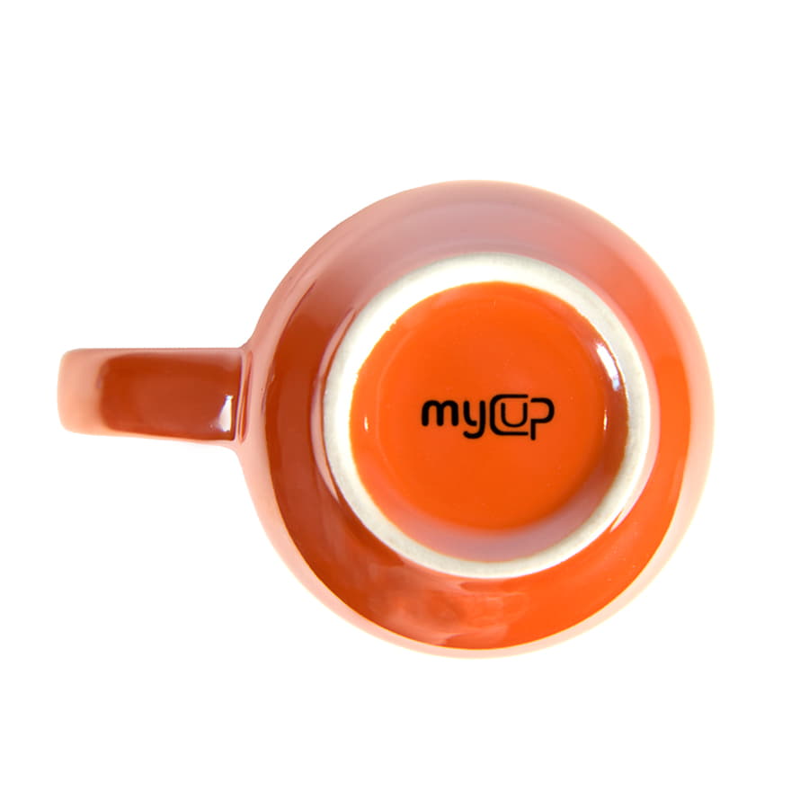 Кружка PERLA, оранжевый, белый-1