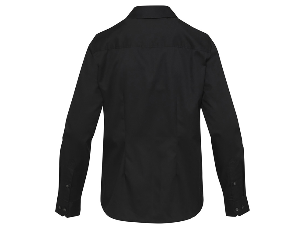 Citrine женская рубашка из твила - сплошной черный-2