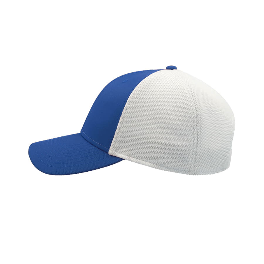 Бейсболка СAMPUS, 6 клиньев, застежка на липучке, синий, белый-3