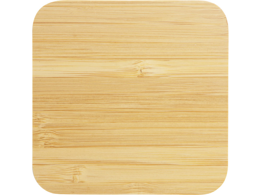 USB-хаб с беспроводной зарядкой из бамбука Plato-3