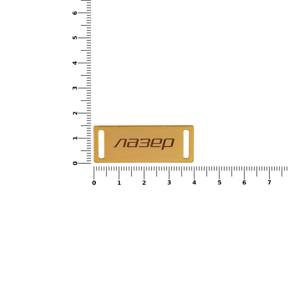 Шильдик металлический Kova, золотистый-2