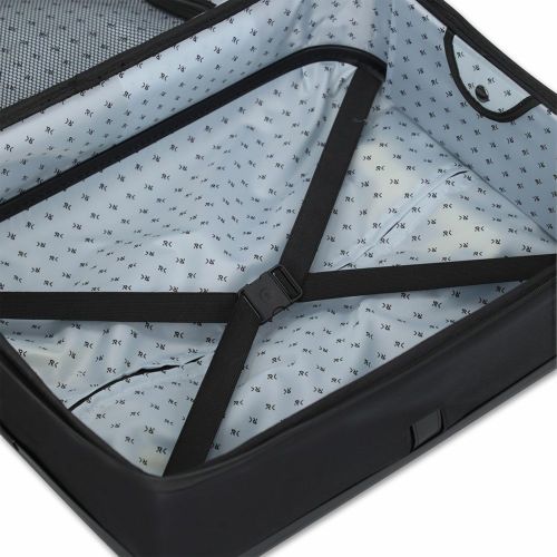 Чемодан складной Rollink FLEX LIGHT 55x40x20 см, 4 колеса, черный-8