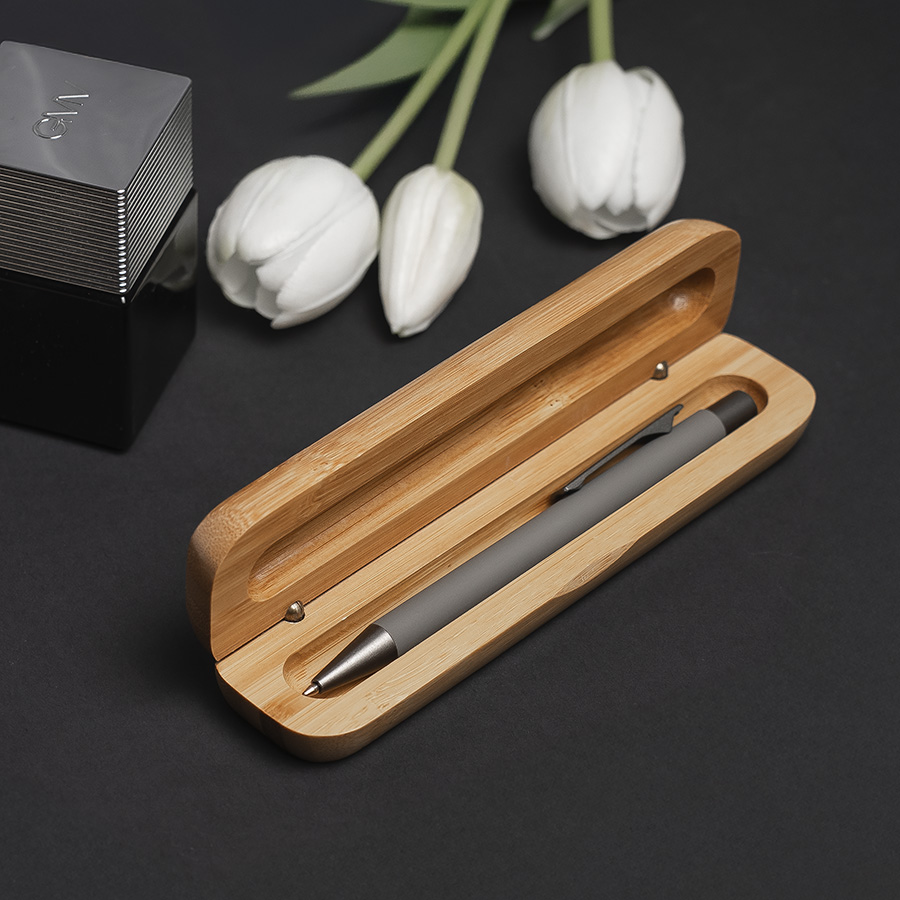 Футляр для одной ручки SOLID, бежевый-3