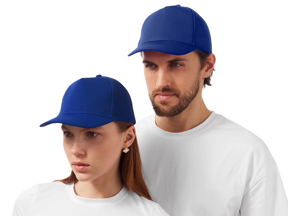 Бейсболка из структурной ткани Fargo, синий классический-0