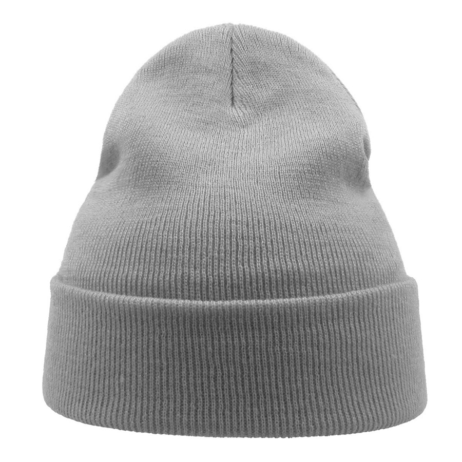 Шапка вязаная  двойная Wind-S, светло-серый-6