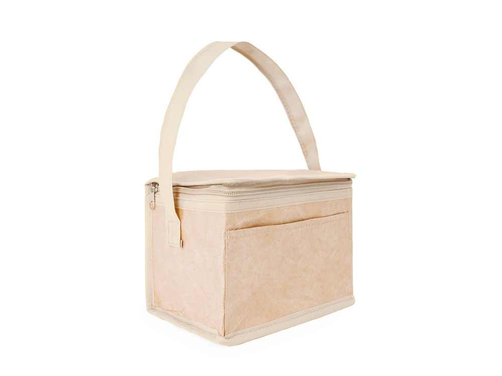 Сумка-холодильник MILANA из ламинированной крафт-бумаги, бежевый-0