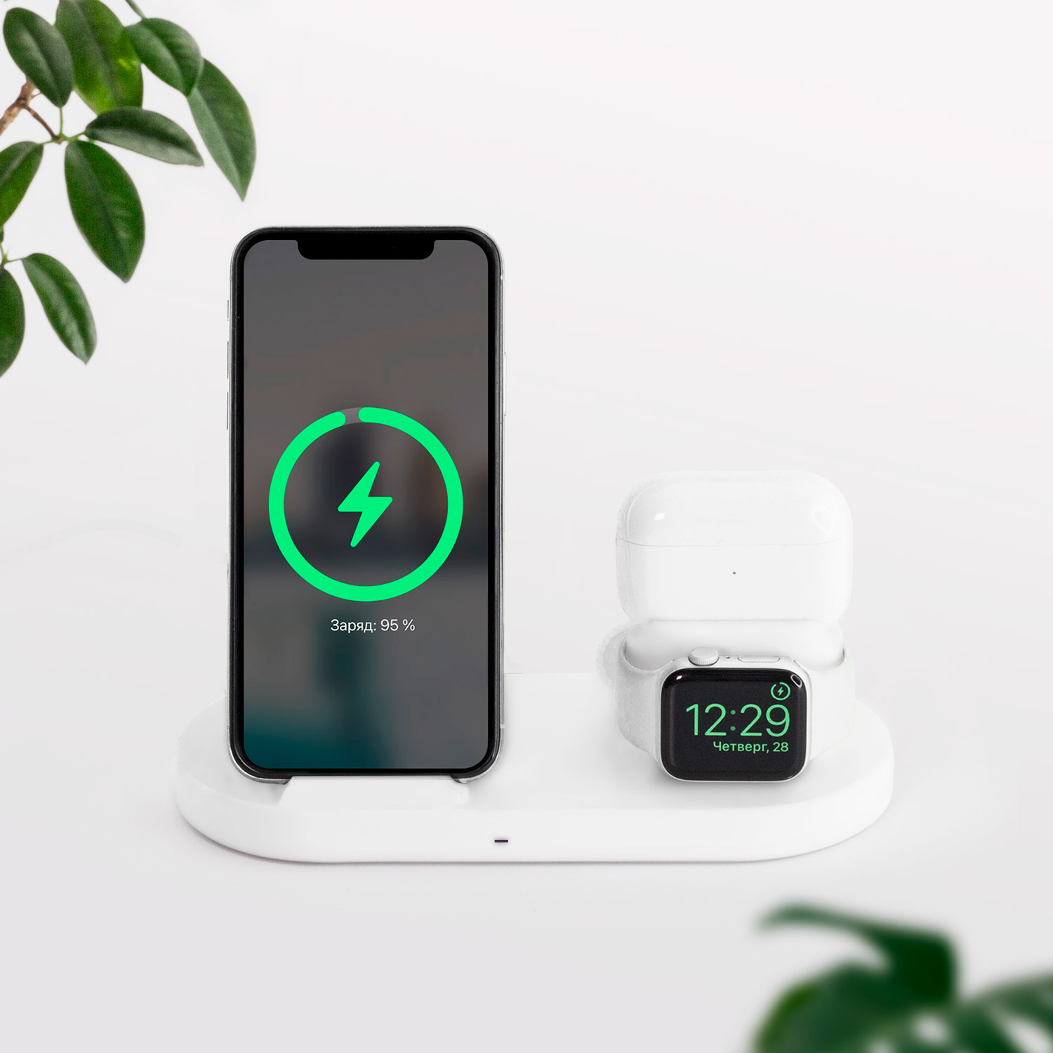 Беспроводная зарядная станция 3в1 Prime-7