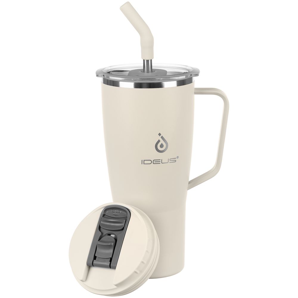 Термостакан Kasumigaoka, белый (молочный)-1