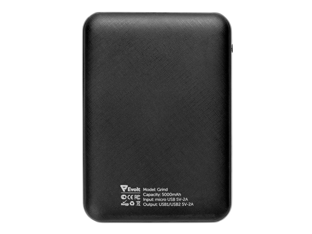 Портативное зарядное устройствоGrind, 5000 mAh, черный-5
