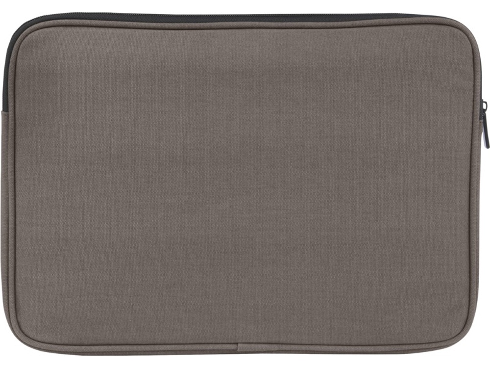 Чехол для 14-дюймового ноутбука Joey объемом 2 л из брезента, переработанного по стандарту GRS, серый-2